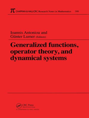 cover image of Generalized Functions, Operator Theory, and Dynamical Systems